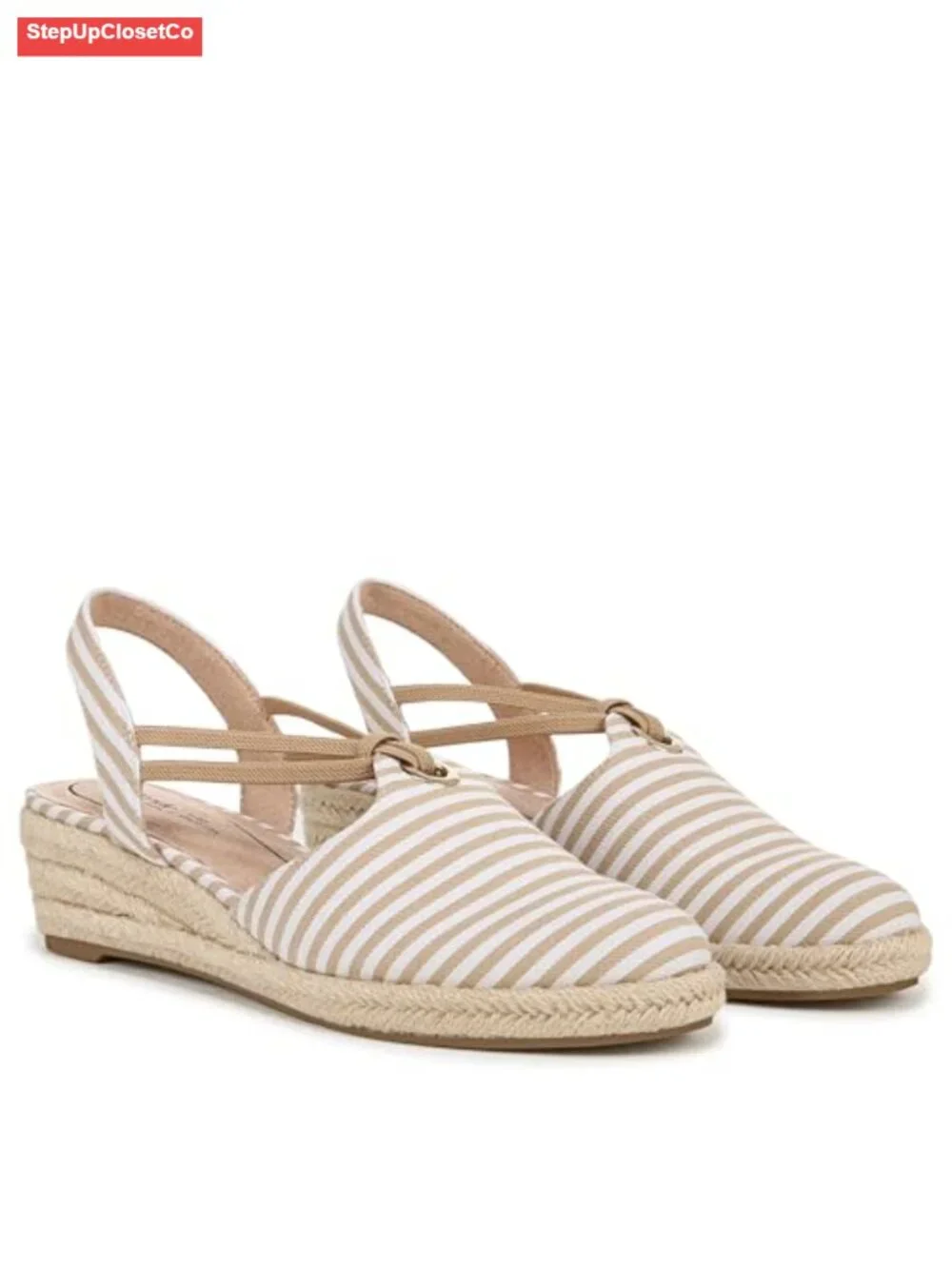 LifeStride Kennedy Wedge Sandals Slingback Espadrille